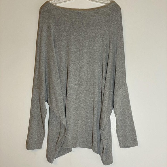 Bryn Walker Top Womens Large Gray Dolman Sleeve Scoop Neck Tunic USA Oversized - Picture 12 of 15